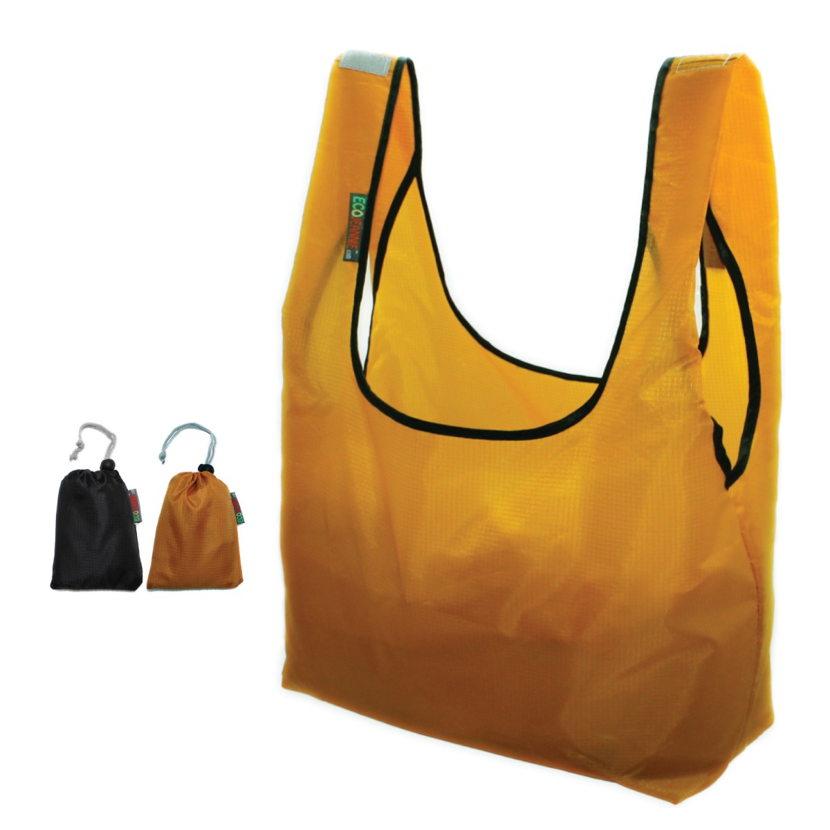 EcoJeannie Ripstop Nylon Reusable Shopping Tote Bag