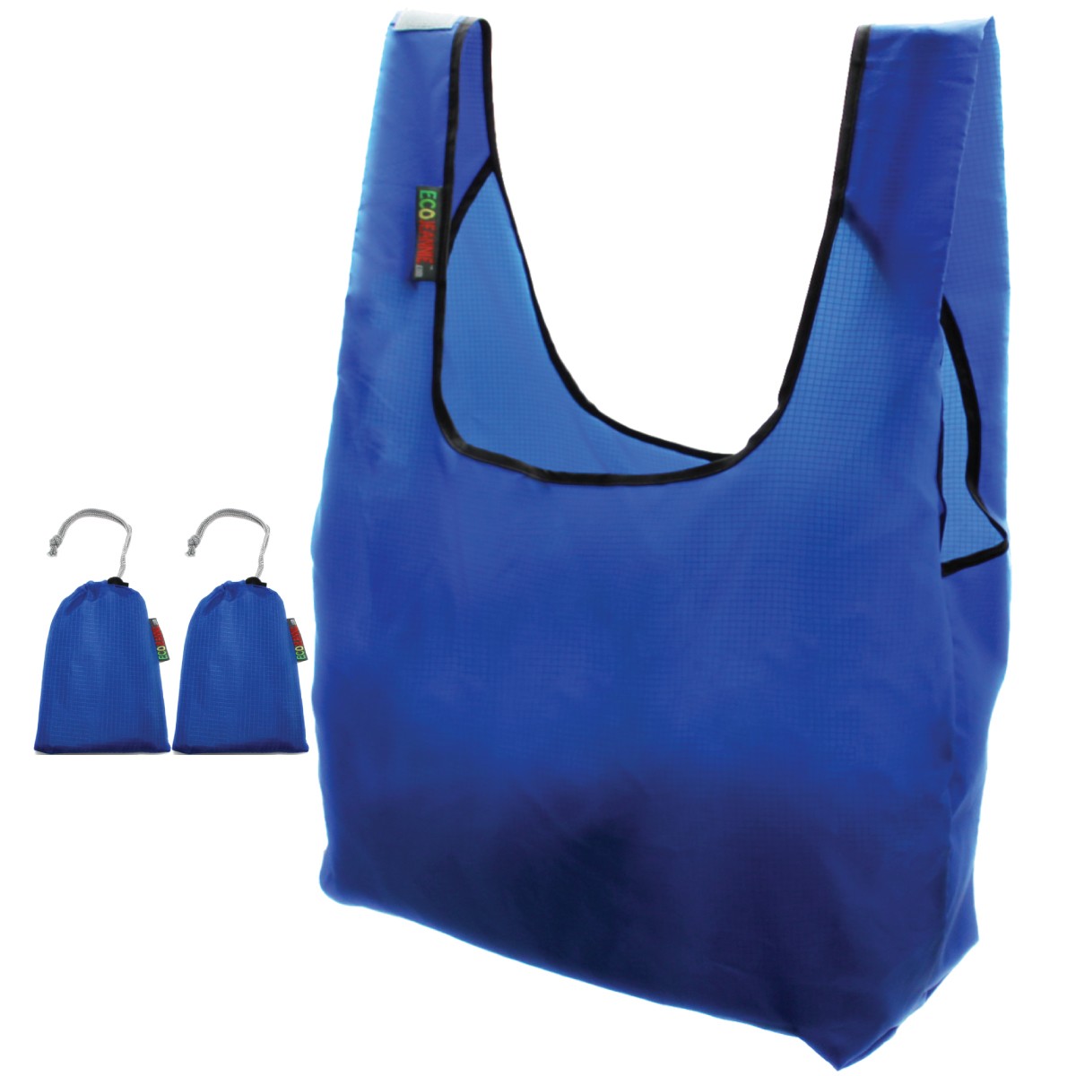 EcoJeannie Ripstop Nylon Reusable Shopping Tote Bag