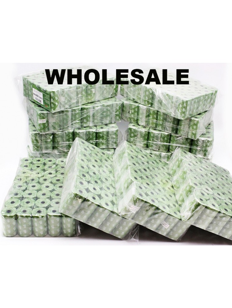 EcoJeannie Wholesale Biodegradable Dog Poop Waste Bags, Lavender Scented (480 Rolls \ 9600-Count)