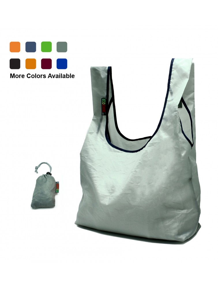 EcoJeannie Ripstop Nylon Reusable Shopping Tote Bag, 1 Pack